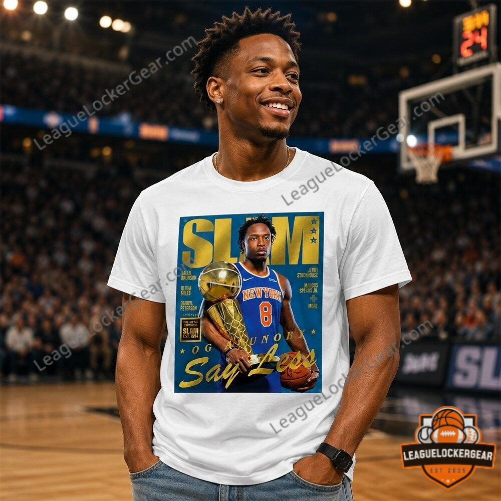 Knicks OG Anunoby SLAM 2026 Trophy T-Shirt