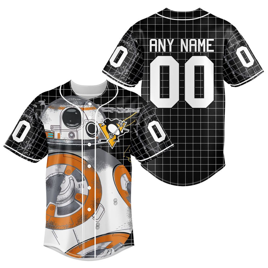 NHL Pittsburgh Penguins | Specialized Baseball Jersey X BB-8 D Star War - Bafud