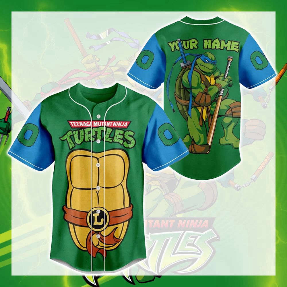 Ninja Turtle Baseball Jersey, Ninja Turtle Jersey Shirt - lylyprint.com
