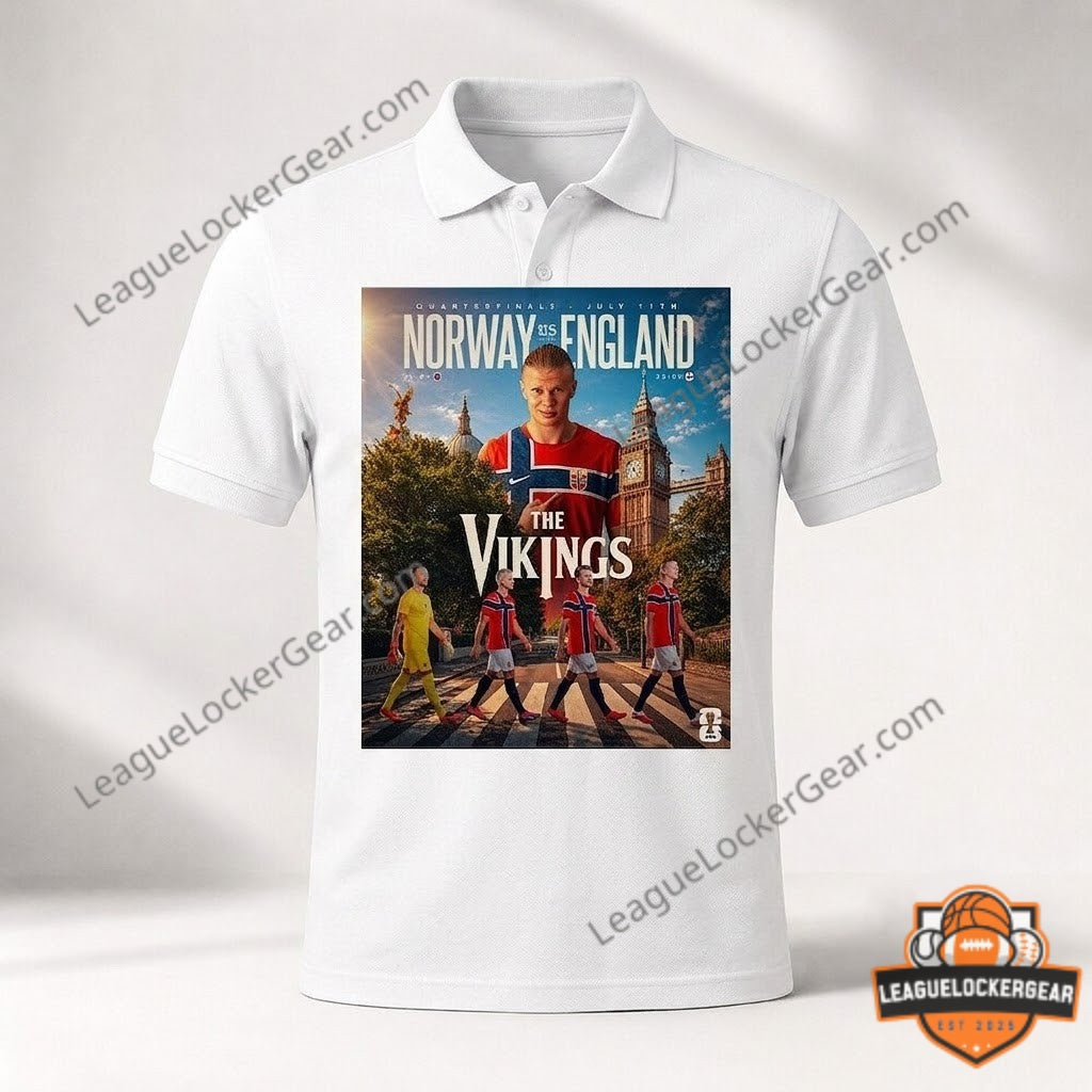Erling Haaland Norway vs England 2026 World Cup Quarterfinals Abbey Road T-Shirt