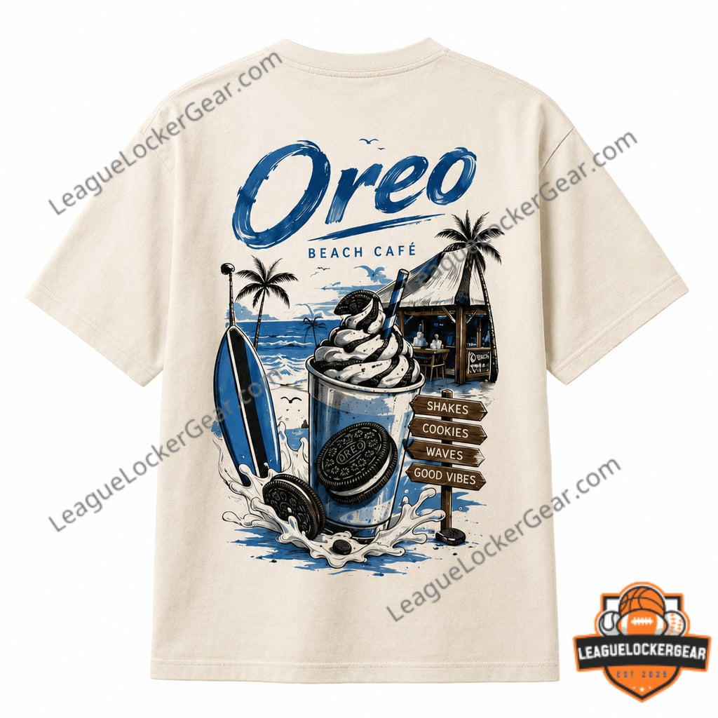 Oreo Beach Cafe Summer Vibes Good Vibes T-Shirt