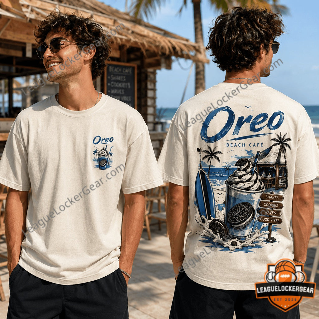 Oreo Beach Cafe Summer Vibes Good Vibes T-Shirt