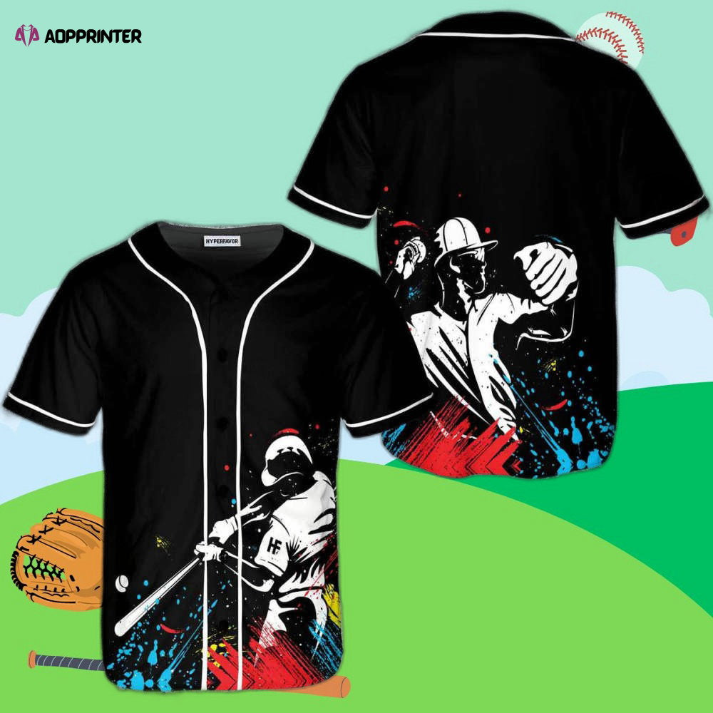 Paintball Baseball Player Baseball Jersey - Aopprinter
