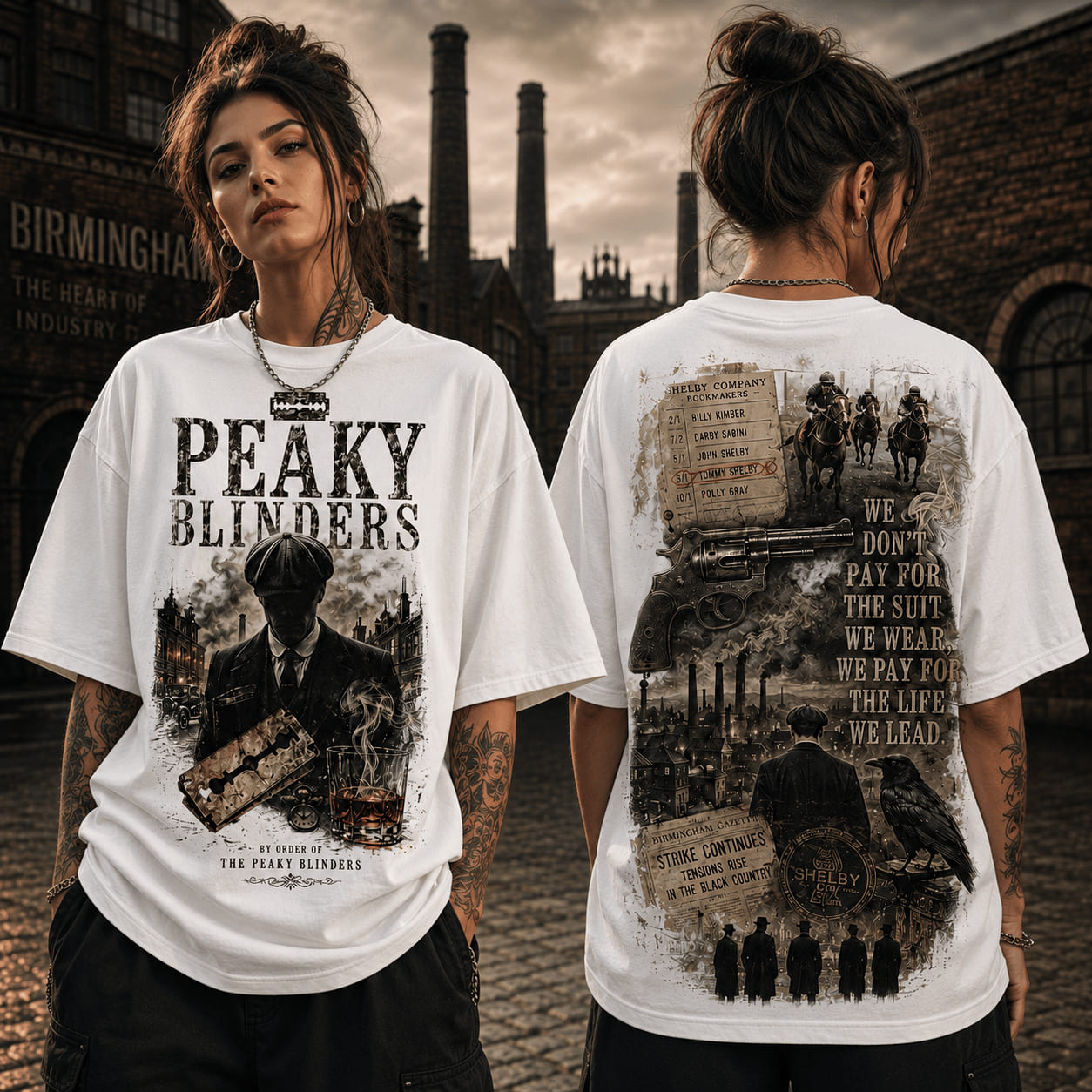 Peaky Blinders Iconic Elements Graphic T-Shirt