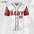 Personalize Lil Baby Red Sleeve Jersey, Lil Baby Baseball Jersey, Lil Baby Rap Jersey - lylyprint.com