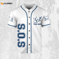 Personalize SZA SOS White And Blue Jersey, Sza Baseball Jersey, SOS New Album - lylyprint.com
