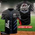Personalized Black Natural Ice Baseball Jersey - Aopprinter