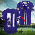 Personalized Bud Light Raven American Flag Baseball Jersey - Gift for Men Women - Gift for Men Women - lylyprint.com