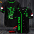 Custom Green Eevee Baseball Jersey - Perfect Personalized Gift for Men & Women - lylyprint.com