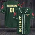 Custom Green Jameson Whiskey Baseball Jersey - Personalized for You! - Aopprinter