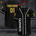 Custom Guinness Beer Baseball Jersey: Personalized Gift for Men & Women - lylyprint.com