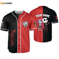 Personalized Jack And Sally Nightmare Baseball Jersey - Gift for Men Women - Gift for Men Women - lylyprint.com