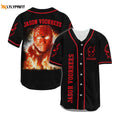 Personalized Jason Voorhees Fire Baseball Jersey - Gift for Men Women - Gift for Men Women - lylyprint.com
