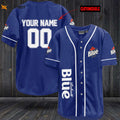 Personalized Labatt Blue All Over Print Unisex Baseball Jersey - Navy - lylyprint.com