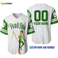 Personalized Peter Pan All Over Print Pinstripe Baseball Jersey - Gift for Men Women - lylyprint.com