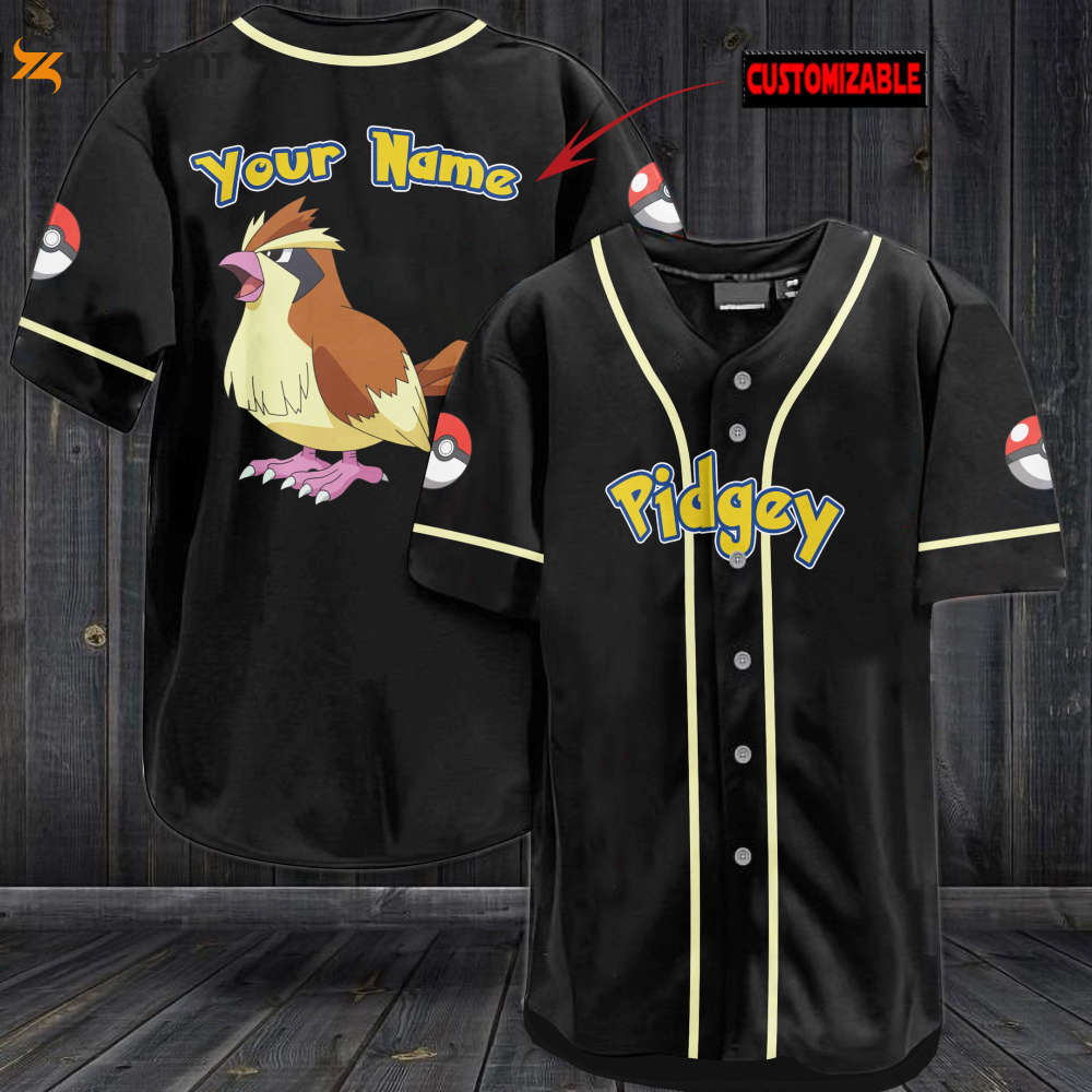 Personalized Pidgey Baseball Jersey - lylyprint.com