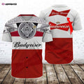 Personalized Retro Budweiser Beer Baseball Jersey - Aopprinter