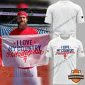 Philadelphia Phillies I Love My Country Philadelphia T-Shirt