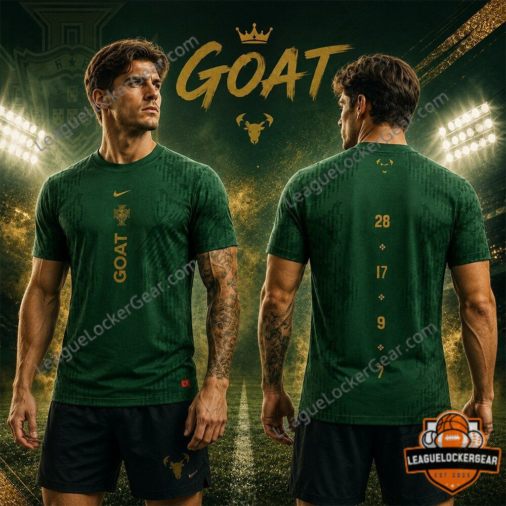 Portugal Ronaldo GOAT CR7 3D T-Shirt