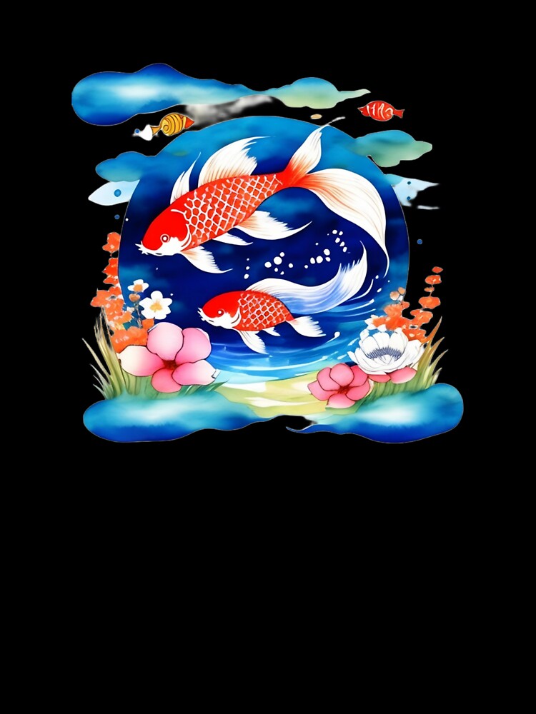 Swimming Koi Fish by Whimsy Fae Studio