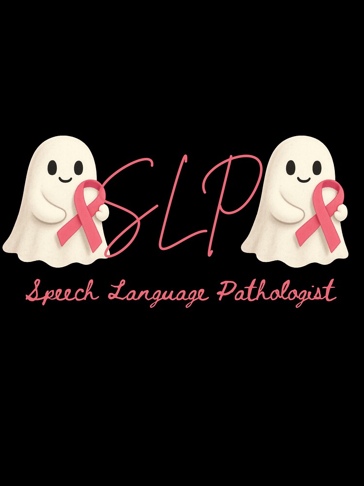 Speech Language Pathologist Breast Cancer Awareness T-Shirt by Talk Tee Me by JF