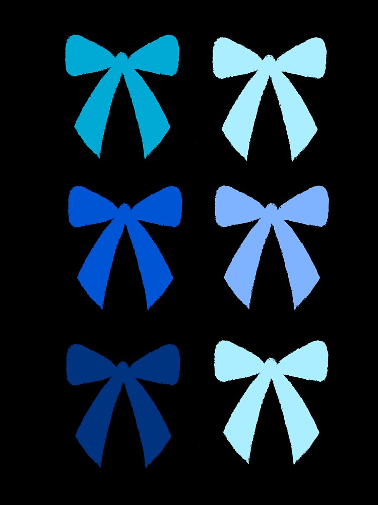 blue bow by Paper Drip