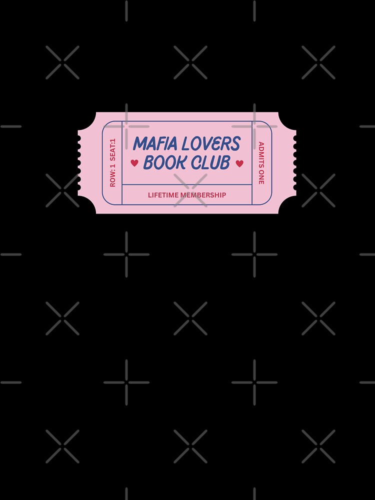 mafia lovers book club ticket - pink and blue by catdiasart