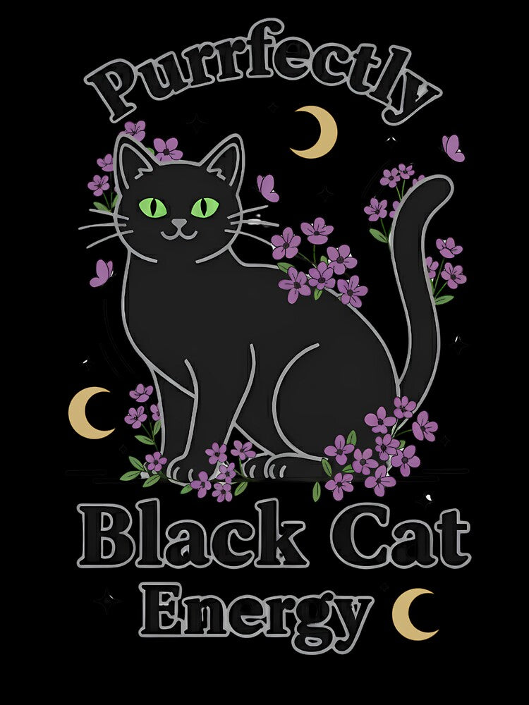 Purrfectly Black Cat Energy by Coolpybara