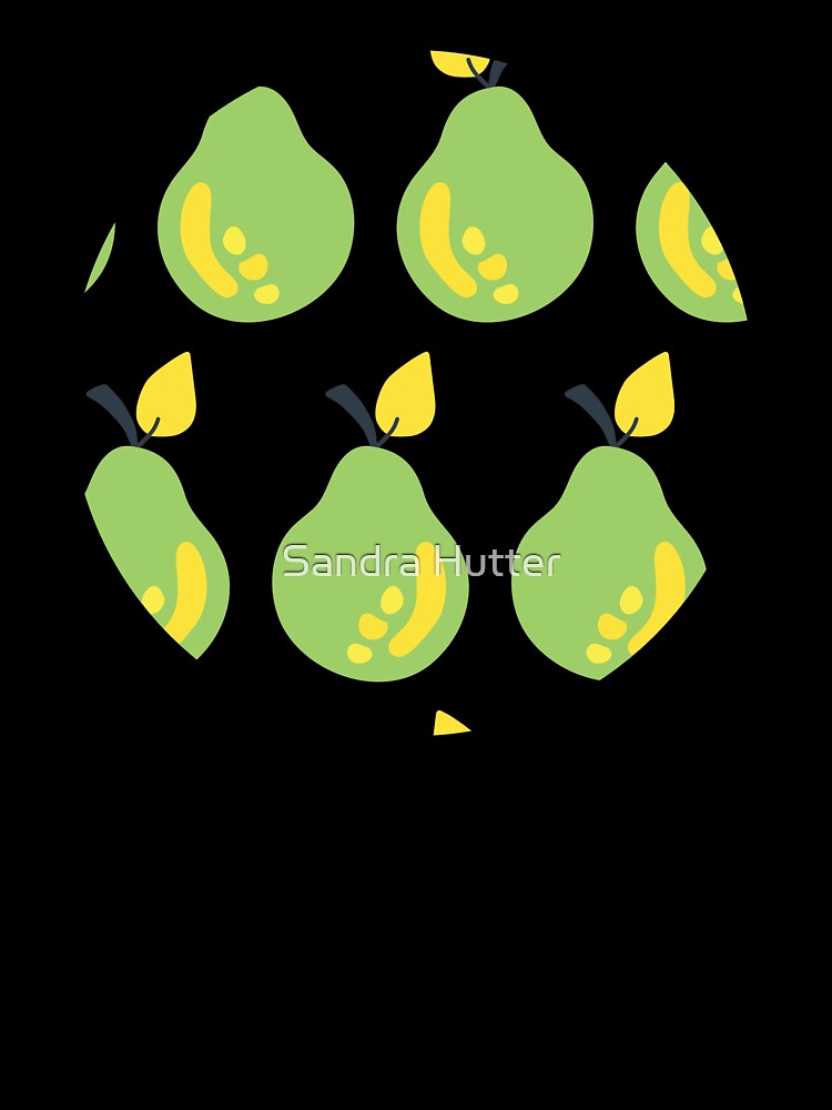 Retro Green Pears by Sandra Hutter