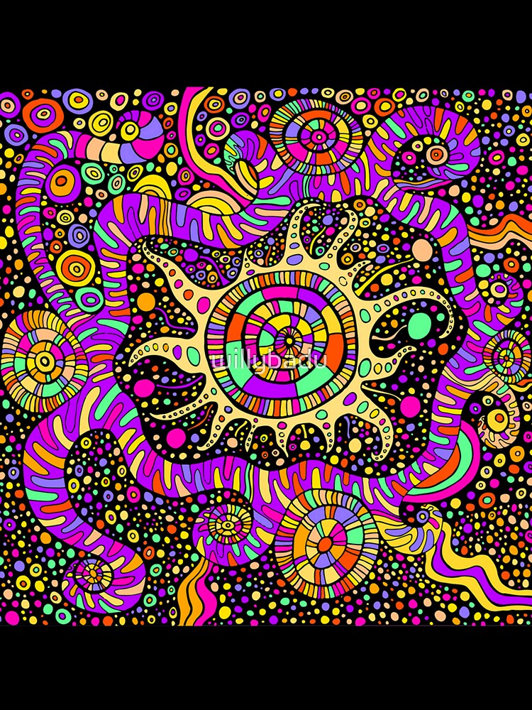 Trippy UV Rave Tentacles Black Light Trip by willybadu