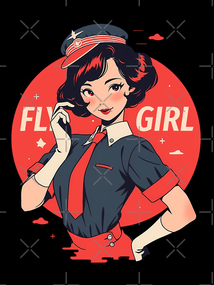 Retro Red Fly Girl by SweetClicks123