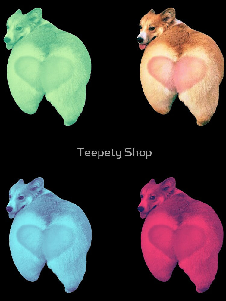 cute corgi butt stickers set by Teepety Shop