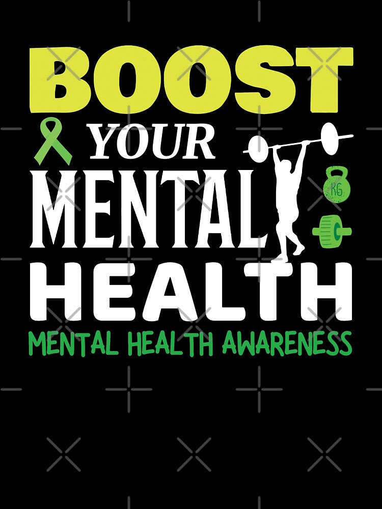 Mental Health Awareness - Boost Your Mental Health With Sweat by OwlCanvas