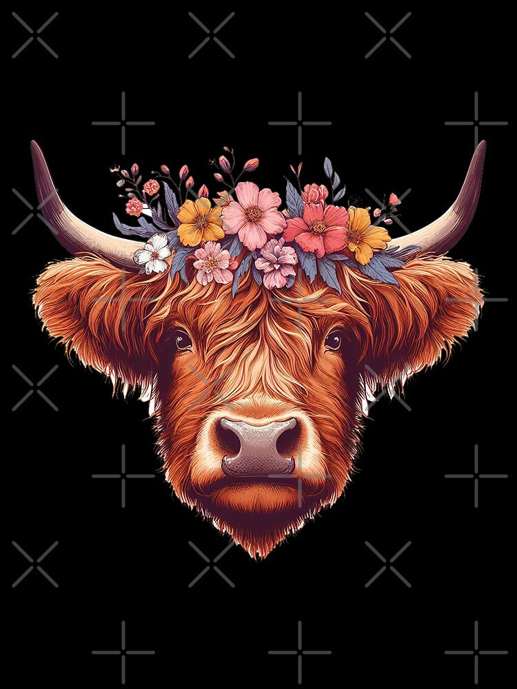Cute Baby Cow Highland by HEERYAK
