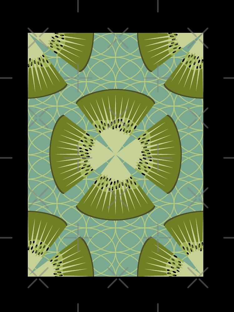 Deco Kiwi Poppy Pattern by MerryMakewell