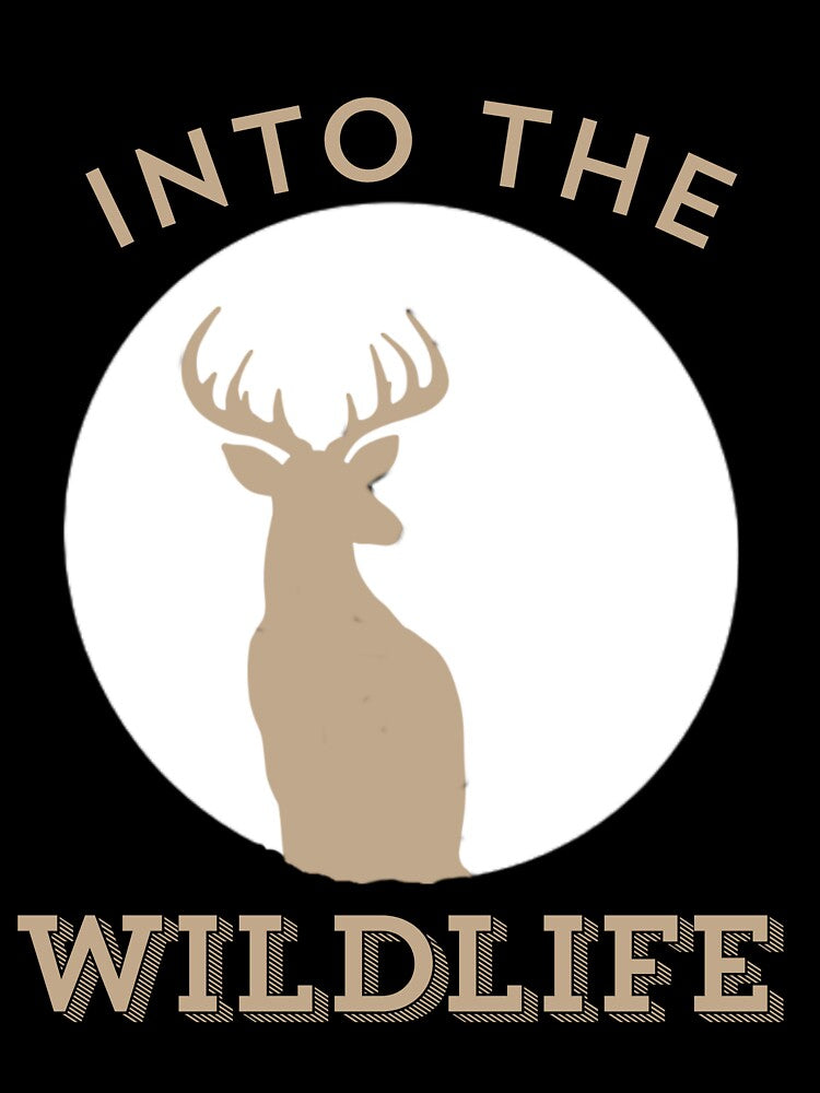 Into the Wildlife – Minimal Deer Silhouette Nature Design by IndianShopper