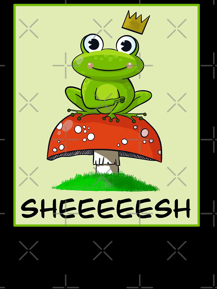 Sheeeesh, Frog on a Mushroom by Chelsealuv Krigbaum