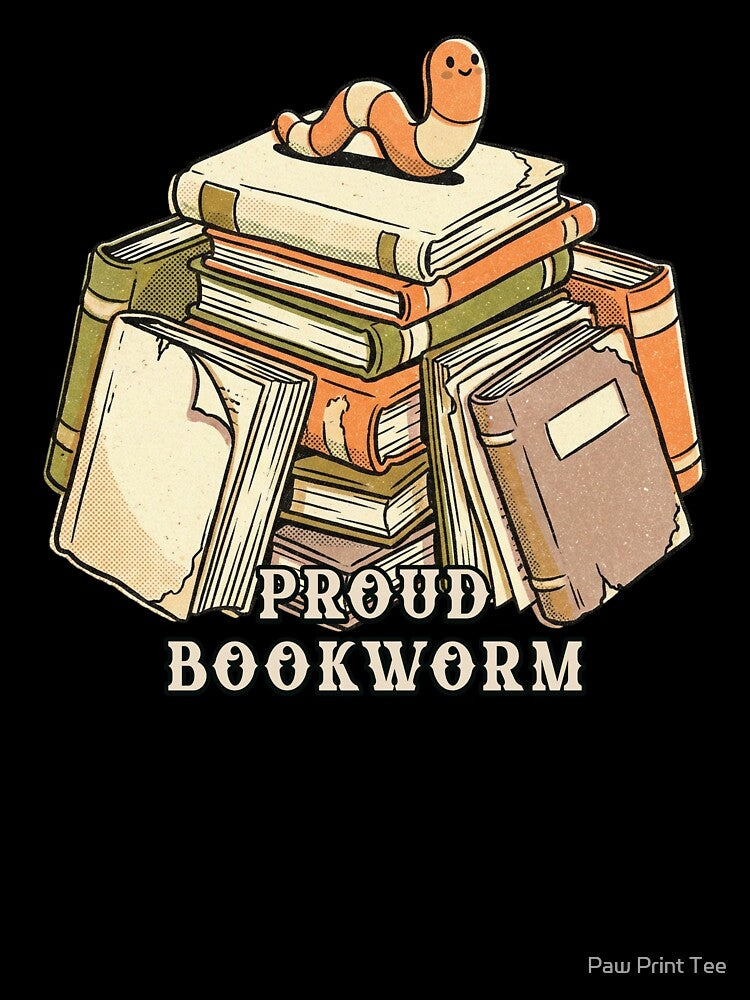 Proud Bookworm by Paw Print Tee