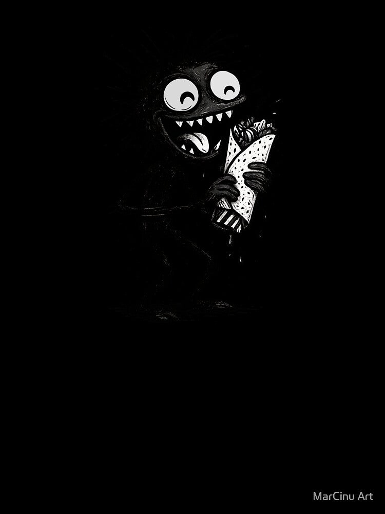 Alvin – Burrito Gremlin Ink Grunge by MarCinu Art