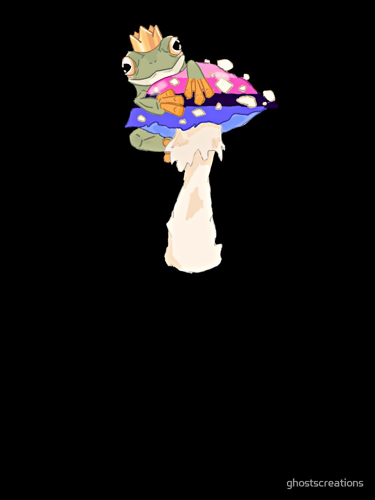 Omnisexual Pride Frog on a Mushroom by ghostscreations