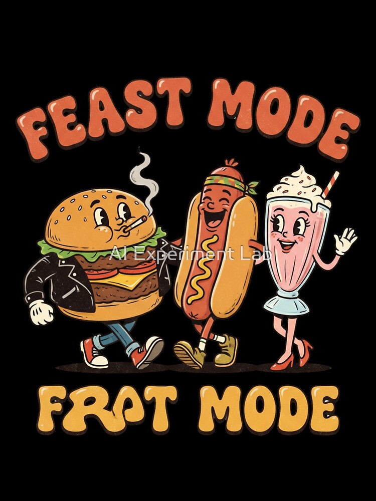 Feast Mode Frat Mode - Party Food Trio by AI Experiment Lab