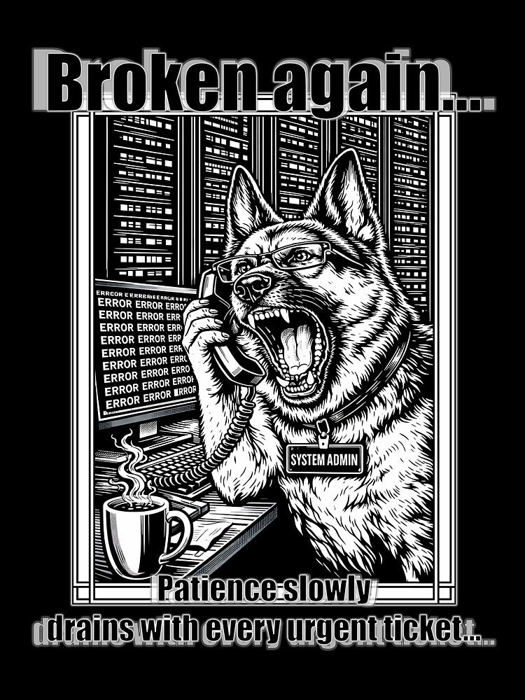 Broken Again Patience Slowly Drains With Every Urgent Ticket by ArhiStrategOne