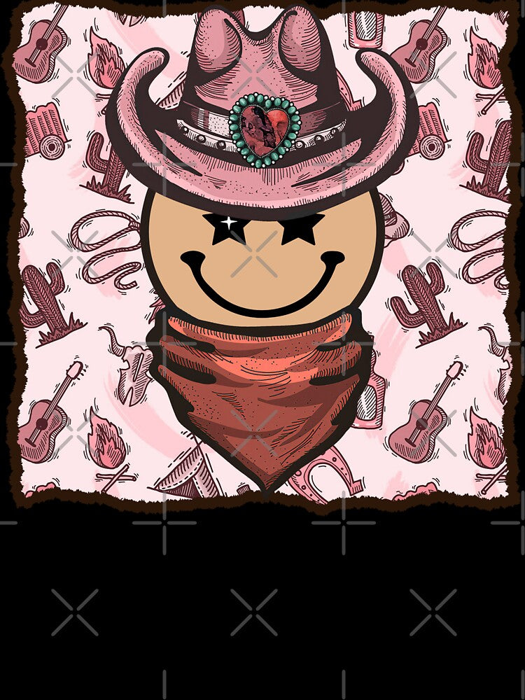 Cowgirl Smiley Face by handsoftime2020