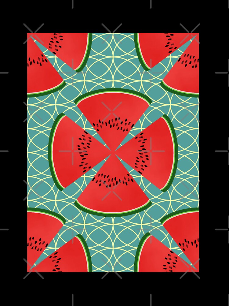 Watermelon Poppy Pattern by MerryMakewell