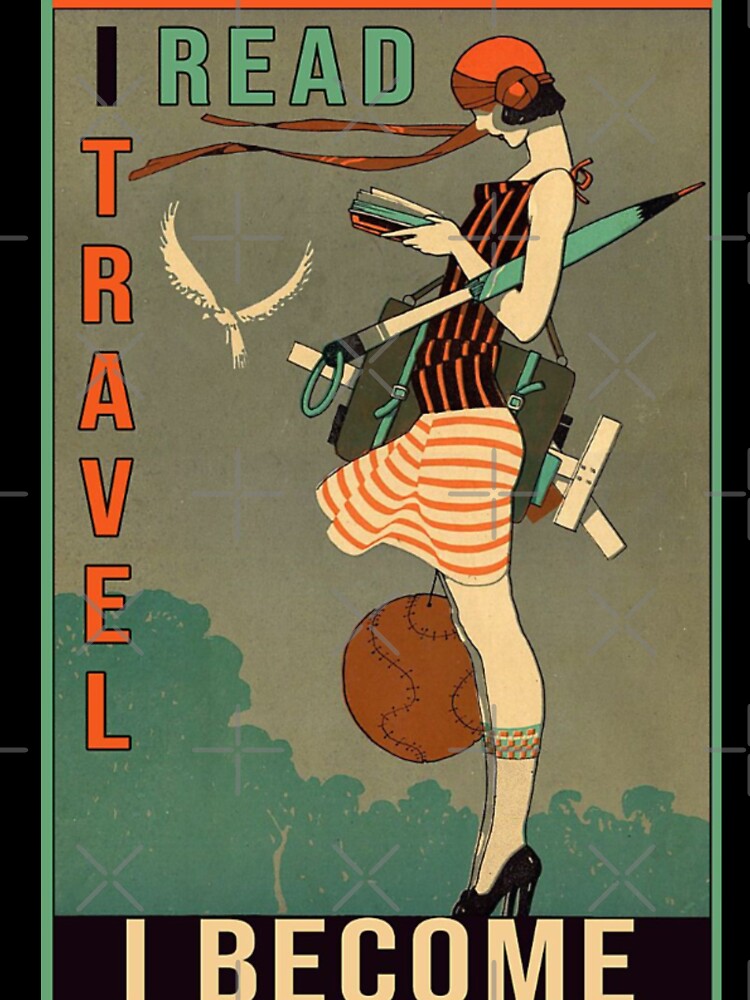 I read I travel I become by NanLeArt