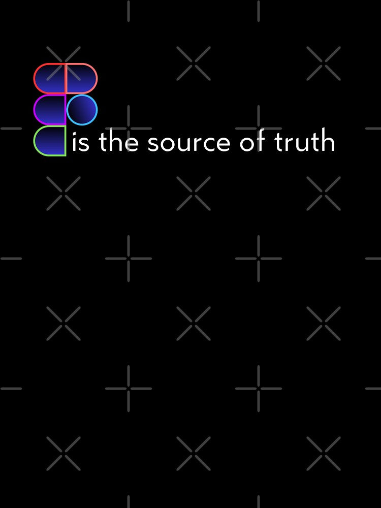 Figma Is the Source of Truth  - UI/UX Designer Sticker (Design Systems Humor) by Artio-ArtShop