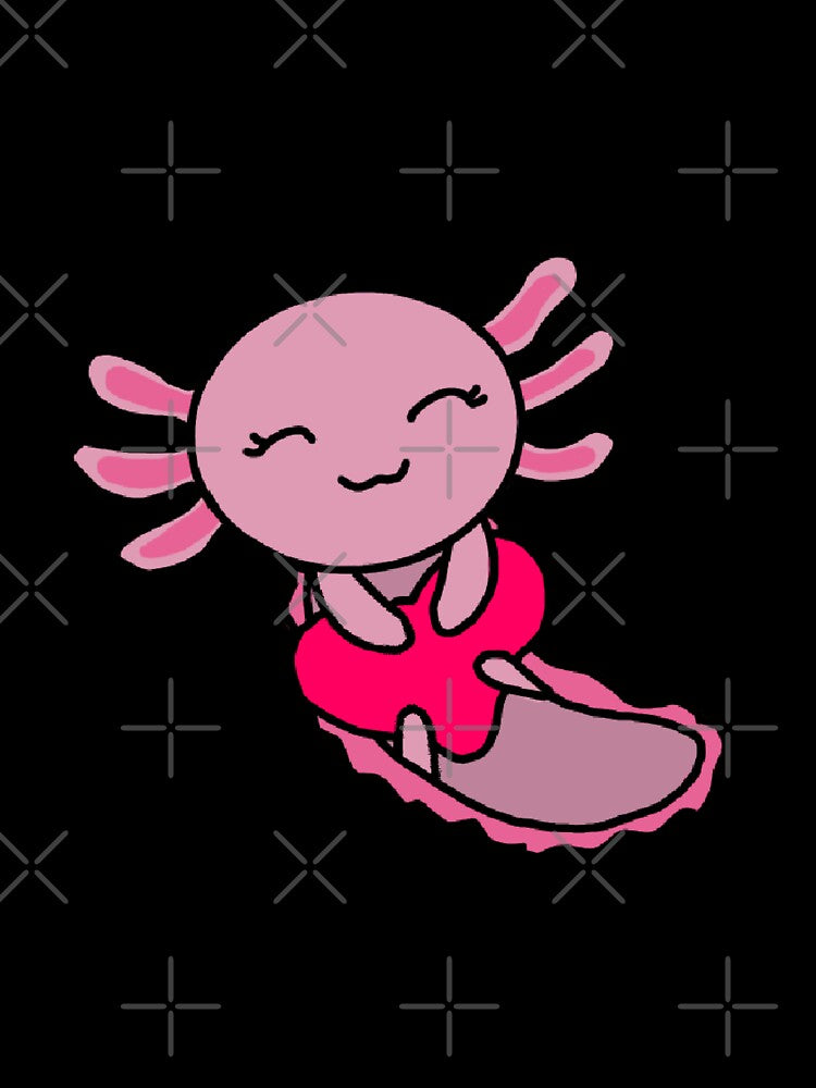 Valentine Axolotl by Mysticartshop