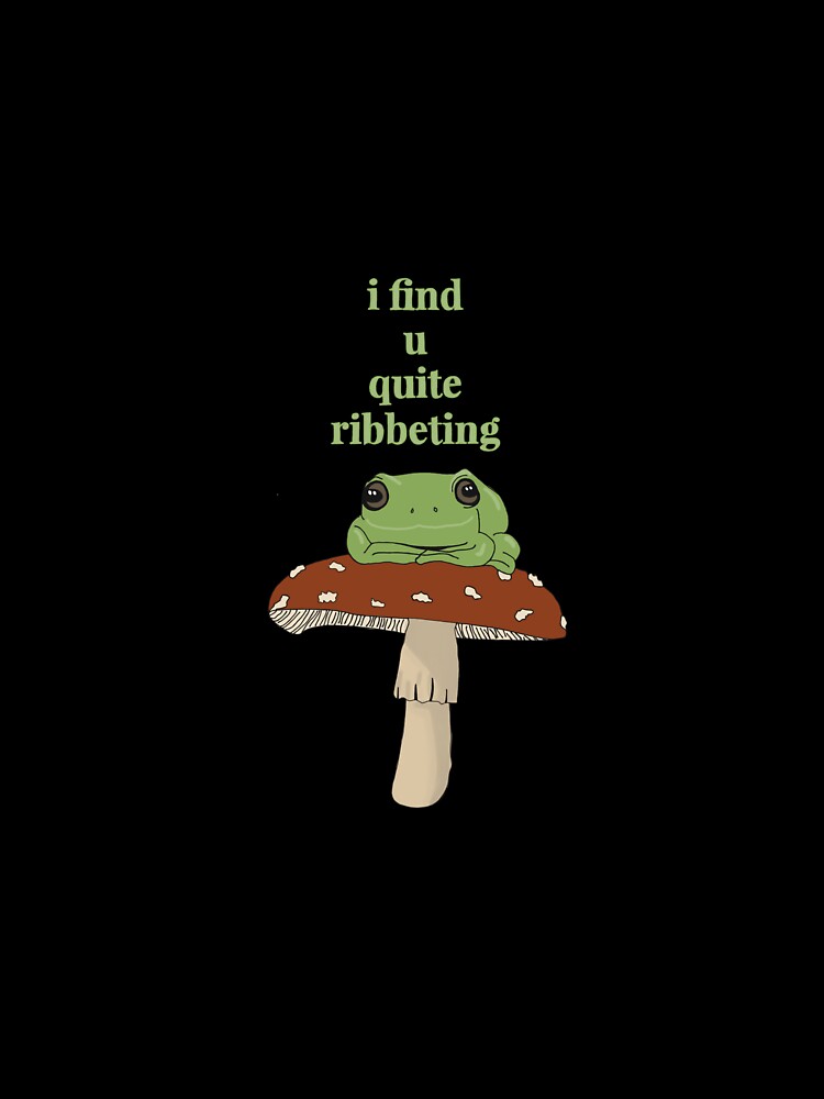 Frog on a Mushroom Pun by Alana Woods
