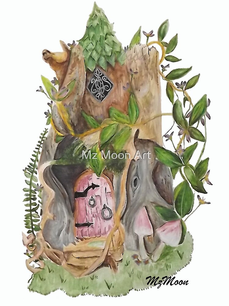 Floral Fairy House by Mz Moon Art