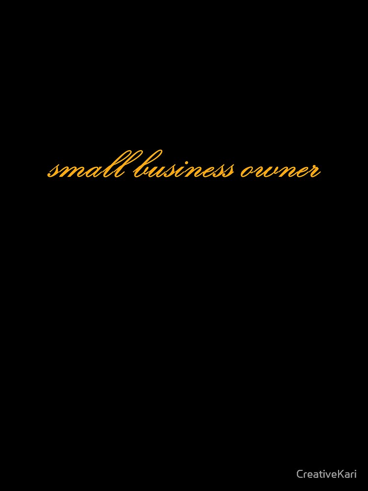 small business owner - orange by CreativeKari
